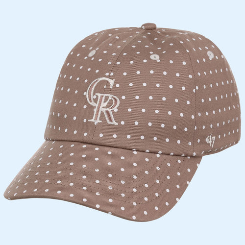 Lids Hat Drop Polka Dot Collection Merch Colorado Rockies 47 Clean Up Hat Embroidered Gifts