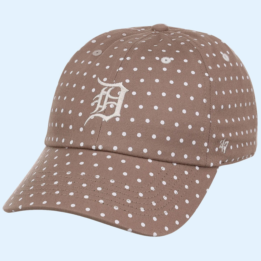 Lids Hat Drop Polka Dot Collection Merch Detroit Tigers 47 Clean Up Hat Embroidered Fan Gifts