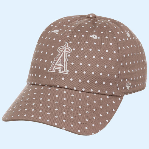 Lids Hat Drop Polka Dot Collection Merch Los Angeles Angels 47 Clean Up Hat Embroidered Gifts