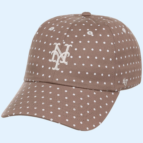 Lids Hat Drop Polka Dot Collection Merch New York Mets 47 Clean Up Hat Embroidered Fans Gifts