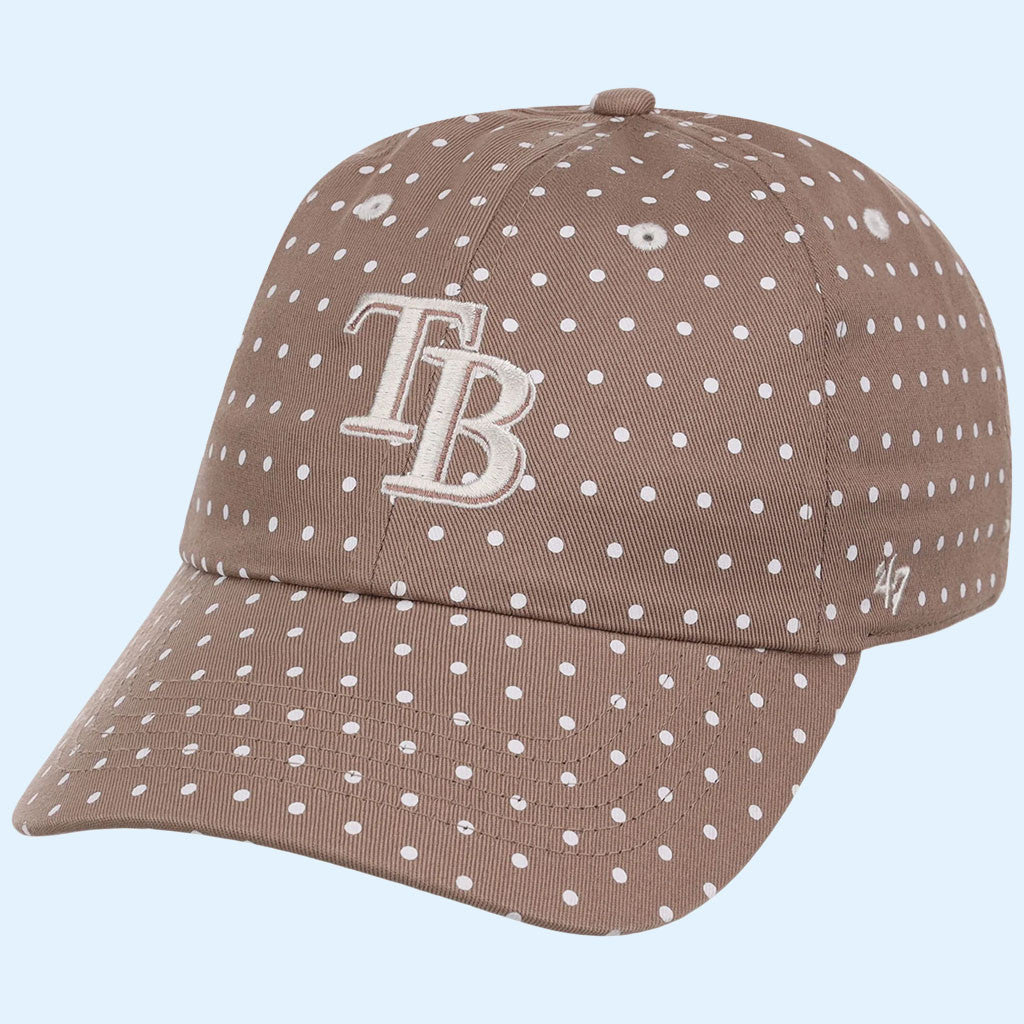 Lids Hat Drop Polka Dot Collection Merch Tampa Bay Rays 47 Clean Up Hat Embroidered Wiffe Gifts