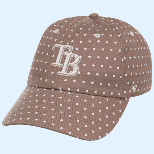 Lids Hat Drop Polka Dot Collection Merch Tampa Bay Rays 47 Clean Up Hat Embroidered Wiffe Gifts