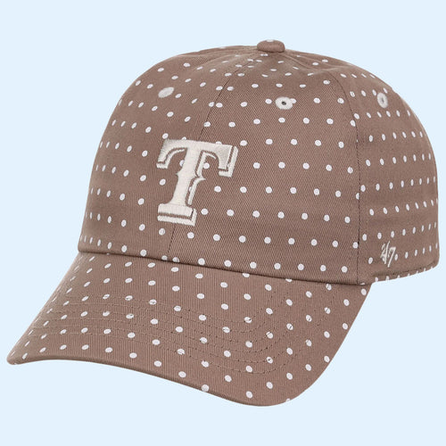 Lids Hat Drop Polka Dot Collection Merch Texas Rangers 47 Clean Up Hat Embroidered Mom Gifts