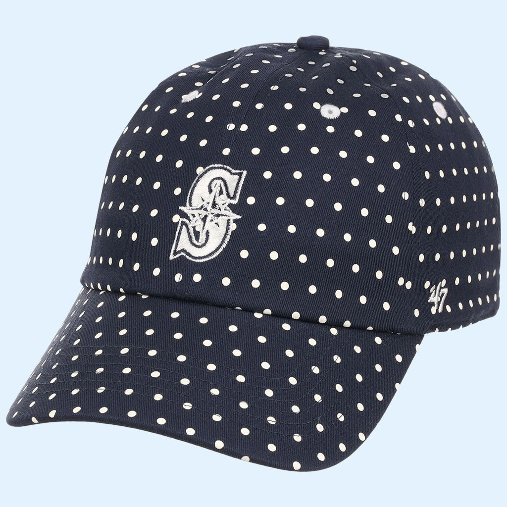Lids Hat Drop Polka Dot Collection Merch Seattle Mariners 47 Hat Embroidered Gifts For Fans