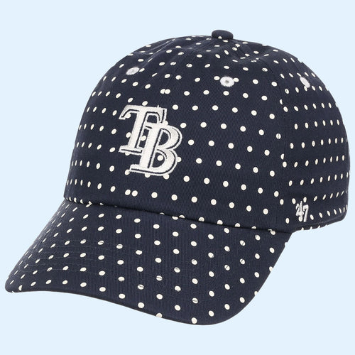 Lids Hat Drop Polka Dot Collection Merch Tampa Bay Rays 47 Navy Hat Embroidered Gifts For Fan