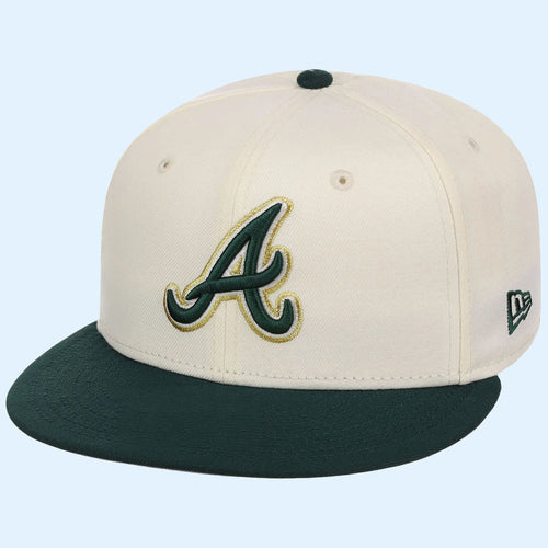 Lids Hat Drop Gilded Ivy Collection Merch Atlanta Braves New Era Snapback Hat Embroidered Gifts