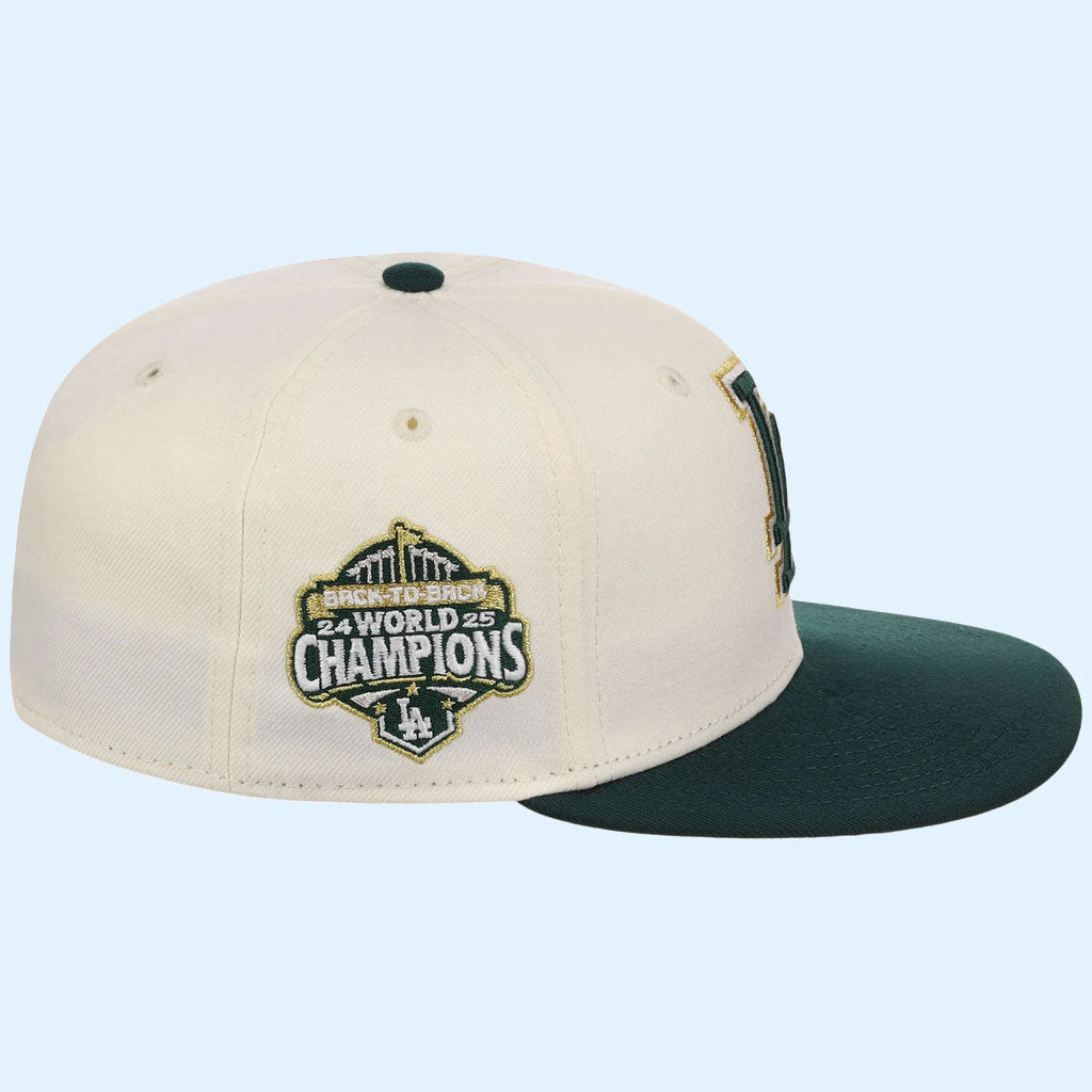 Lids Hat Drop Gilded Ivy Collection Merch Los Angeles Dodgers New Era Snapback Hat Embroidered