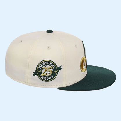 Lids Hat Drop Gilded Ivy Collection Merch Montreal Expos New Era Snapback Hat Embroidered