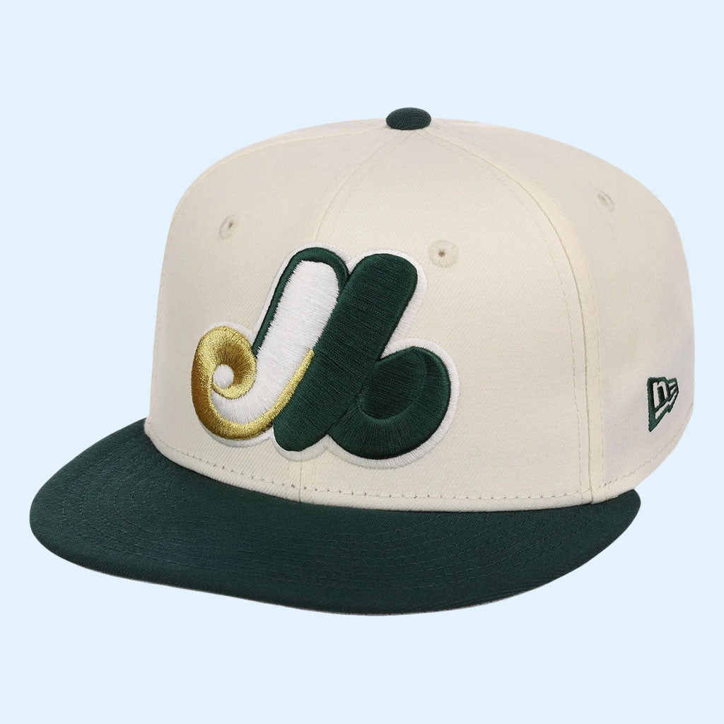 Lids Hat Drop Gilded Ivy Collection Merch Montreal Expos New Era Snapback Hat Embroidered