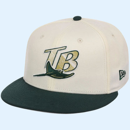 Lids Hat Drop Gilded Ivy Collection Merch Tampa Bay Rays New Era Snapback Hat Embroidered