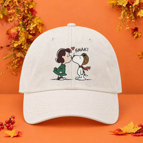 Starbucks X Peanuts Merch 2026 Snoopy Lucy Hat Cute Cartoon Baseball Cap Gift For Snoopy Fans