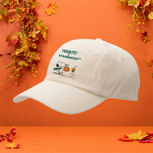Starbucks X Peanuts Merch 2026 Snoopy Hat Starbucks Fall Baseball Cap Gift For Snoopy Lover