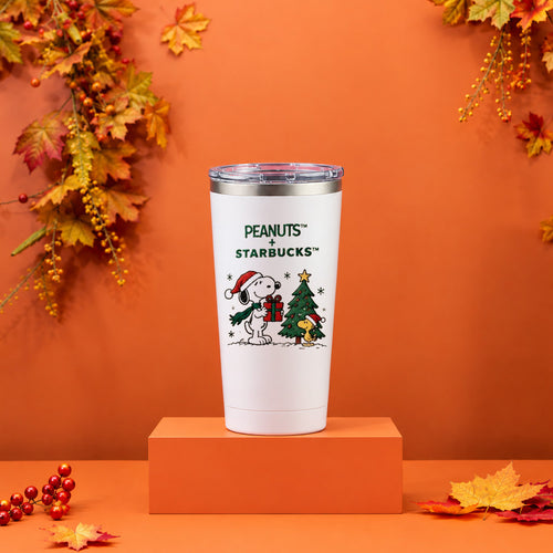 Starbucks X Peanuts Merch 2026 Snoopy Tumbler Cute Cartoon Characters Cups Gift For Christmas