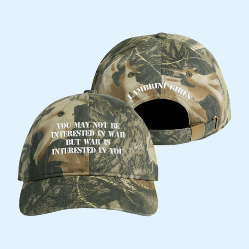 Lambrini Girls Merch 2026 War Cap Tree Camo Hat Best Gift For Rock Band Fans