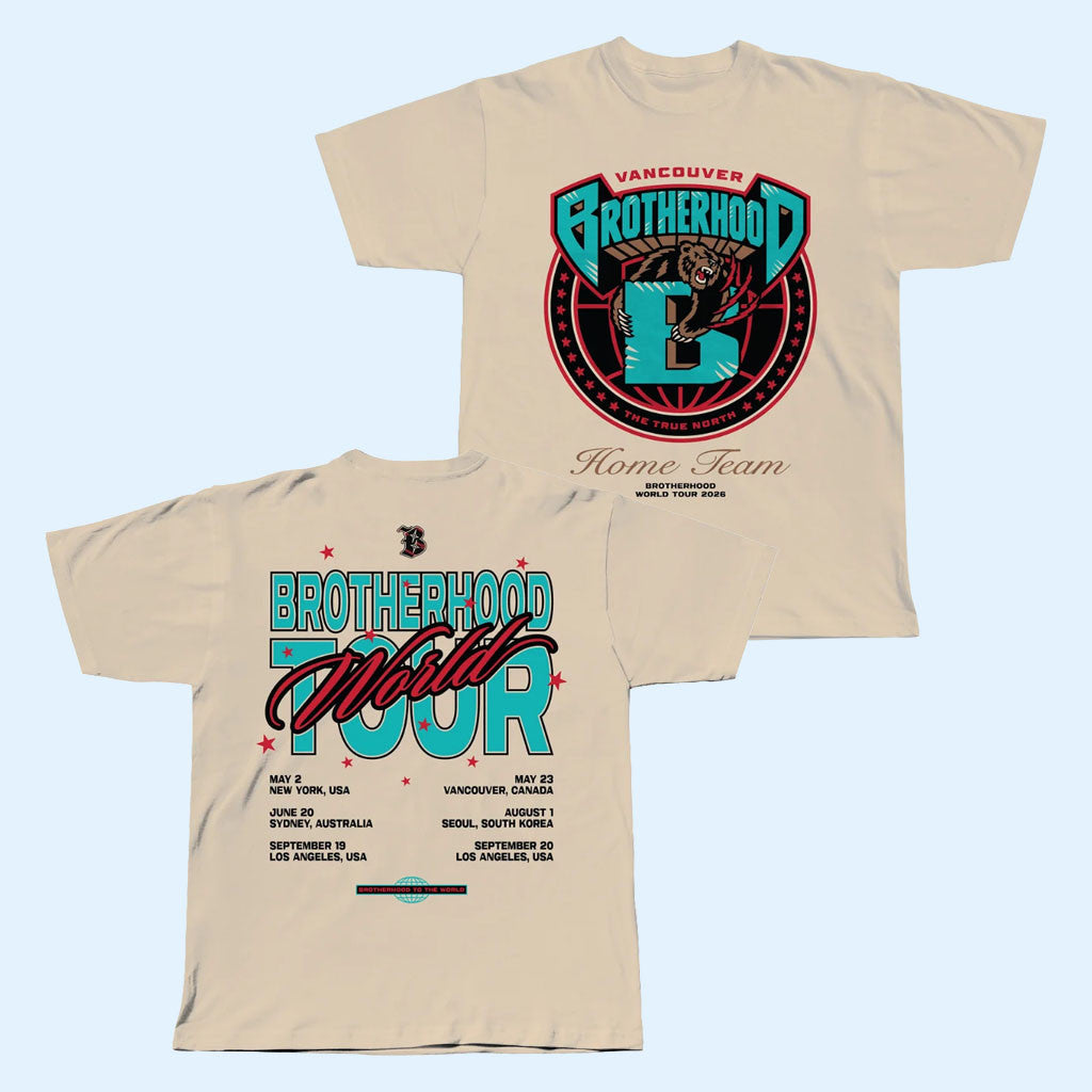 Brotherhood Merch 2026 Brotherhood Vancouver T-Shirt Brotherhood World Tour Shirt Band Fan Gift