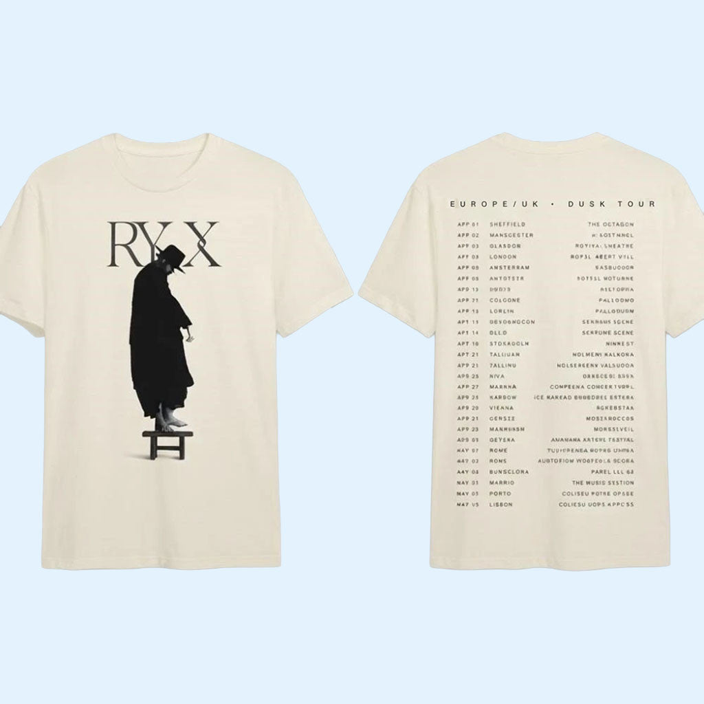 RY X Merch Dusk Tour 2026 Europe And UK Tour Dates T-Shirt Gift For Music Lovers