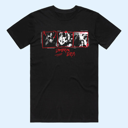 Lambrini Girls Merch 2026 No Refunds Image T-Shirt Black Unique Gift For Rock Band Fans