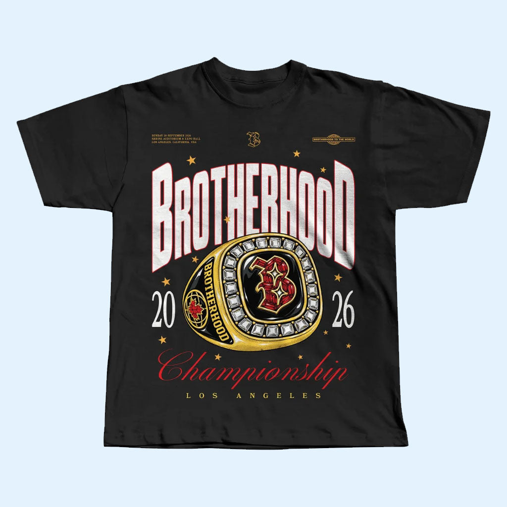 Brotherhood Merch 2026 Brotherhood Championship Ring T-Shirt Best Gift For Band Fans