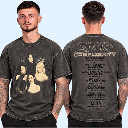 Aespa Merch Sunk Complex City World Tour 2026 City Tour T-Shirt Kpop Gear Gift For Music Fans