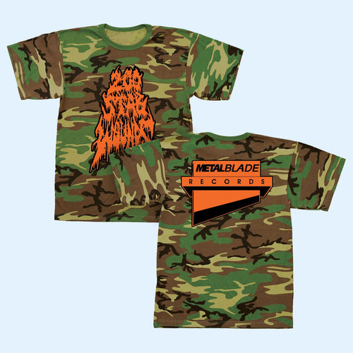200 Stab Wounds Merch 2026 Woodland Camo T-Shirt Metal Blade Records Shirt Gift For Husband