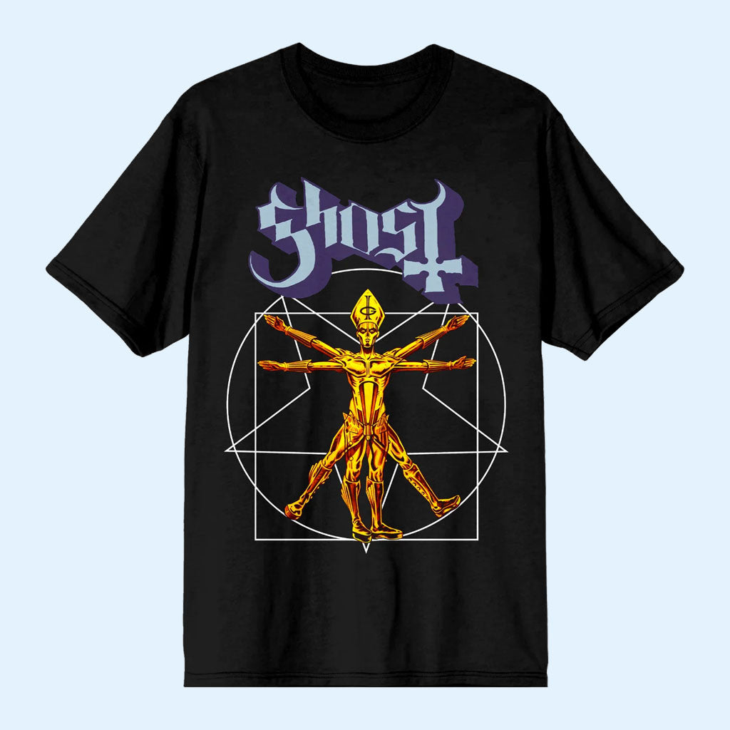 Ghost Merch 2026 Popestar Black T-Shirt Ghost Band Merch Gift For Rock Music Fans