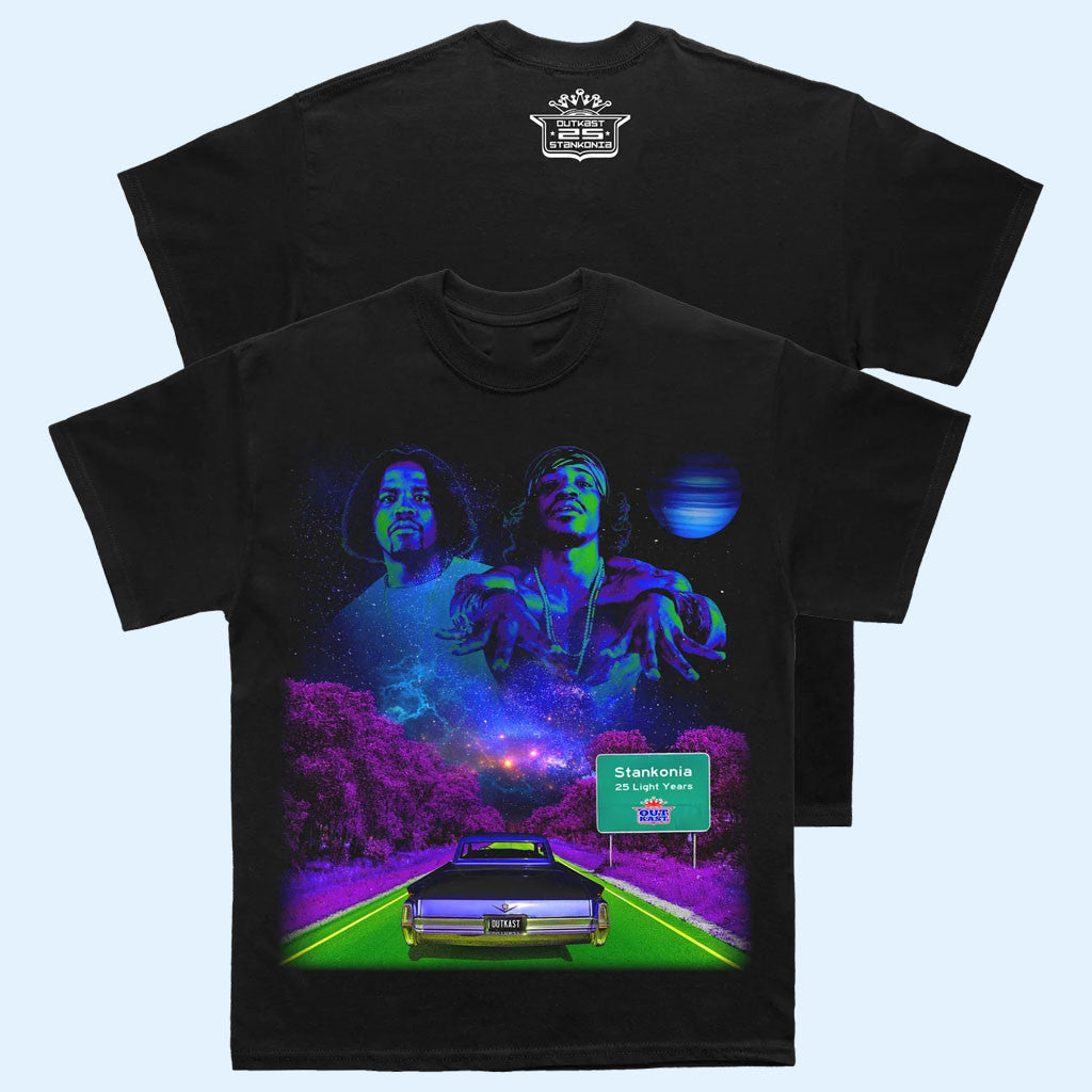 Outkast Merch 2026 Outkast Stankonia Highway T-Shirt Black Hip Hop Fan Apparel Gift Ideas