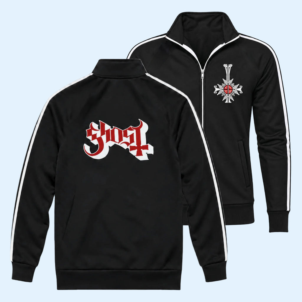 Ghost Merch 2026 Popestar Track Jacket Ghost Band Merch Gift For Rock Music Lovers