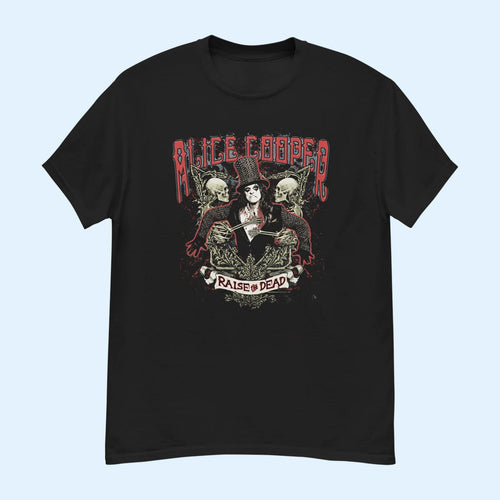Alice Cooper Merch 2026 Raise The Dead Skeleton T-Shirt Gift For Rock Music Fans