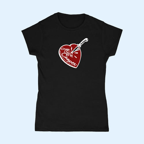 Alice Cooper Merch 2026 Stab Heart T-Shirt Black Music Lover Gift Ideas For Her