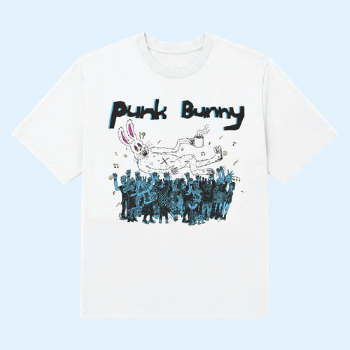 Punk Bunny Coffee Merch 2026 Punk Bunny T-Shirt White Green Day Merch Unique Gift For Him