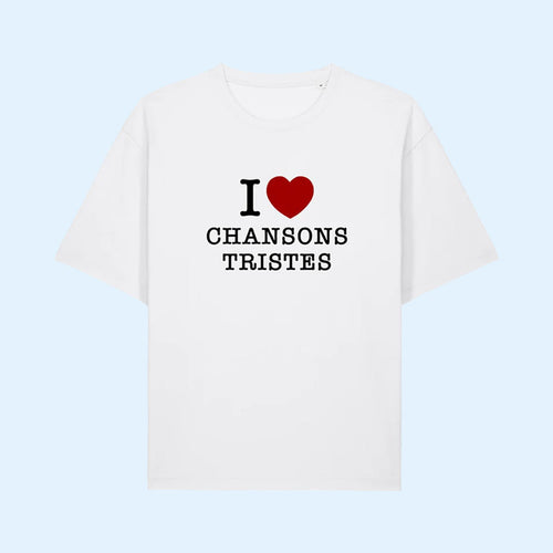 Louane Merch 2026 I Love Chansons Tristes T-Shirt Best Gifts For Music Lovers