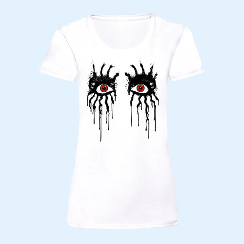 Alice Cooper Merch 2026 Dripping Eyes T-Shirt White Music Lover Gift For Her