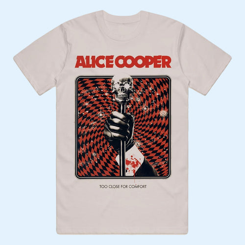 Alice Cooper Merch 2026 Cane Of The Damned T-Shirt Too Close For Comfort Shirt Fan Gifts