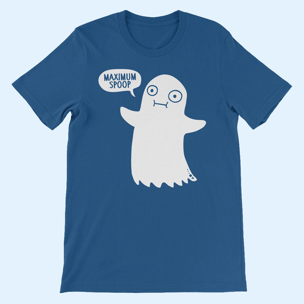 DFTBA Merch 2026 Maximum Spoop T-Shirt Cute Ghost Shirt Gift For Halloween Lovers