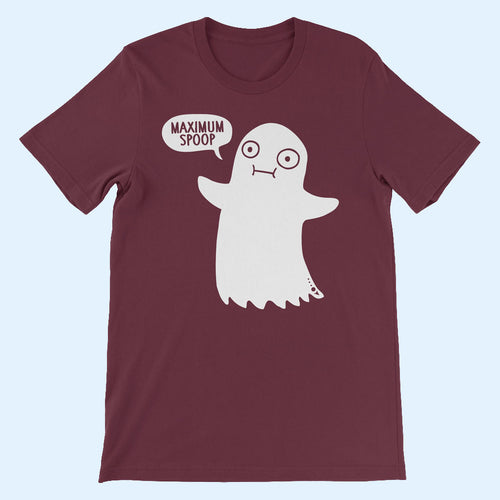 DFTBA Merch 2026 Maximum Spoop T-Shirt Cute Ghost Shirt Halloween Gifts Ideas