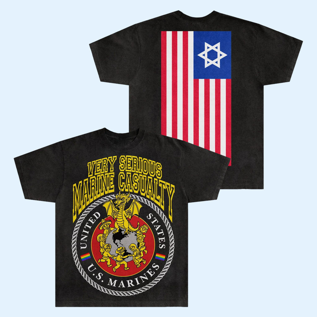 HydeForce Merch 2026 Very Serious Marine Casualty T-Shirt US Marines Merch Veteran Gifts