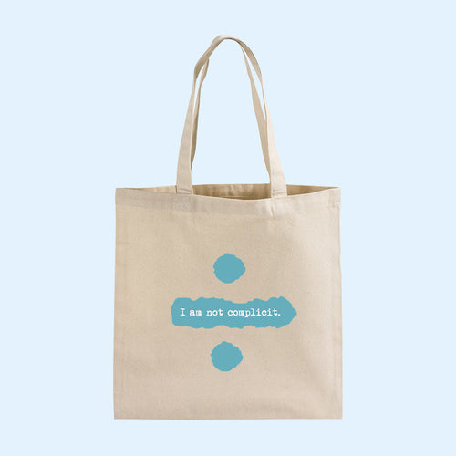 DFTBA Merch 2026 I Am Not Complicit Tote Bag Tribute To Ed Sheeran's Bravery Handbag