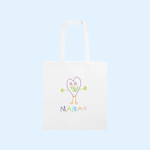 Louane Merch 2026 Maman Tote Bag White Cool Gifts For Music Lovers