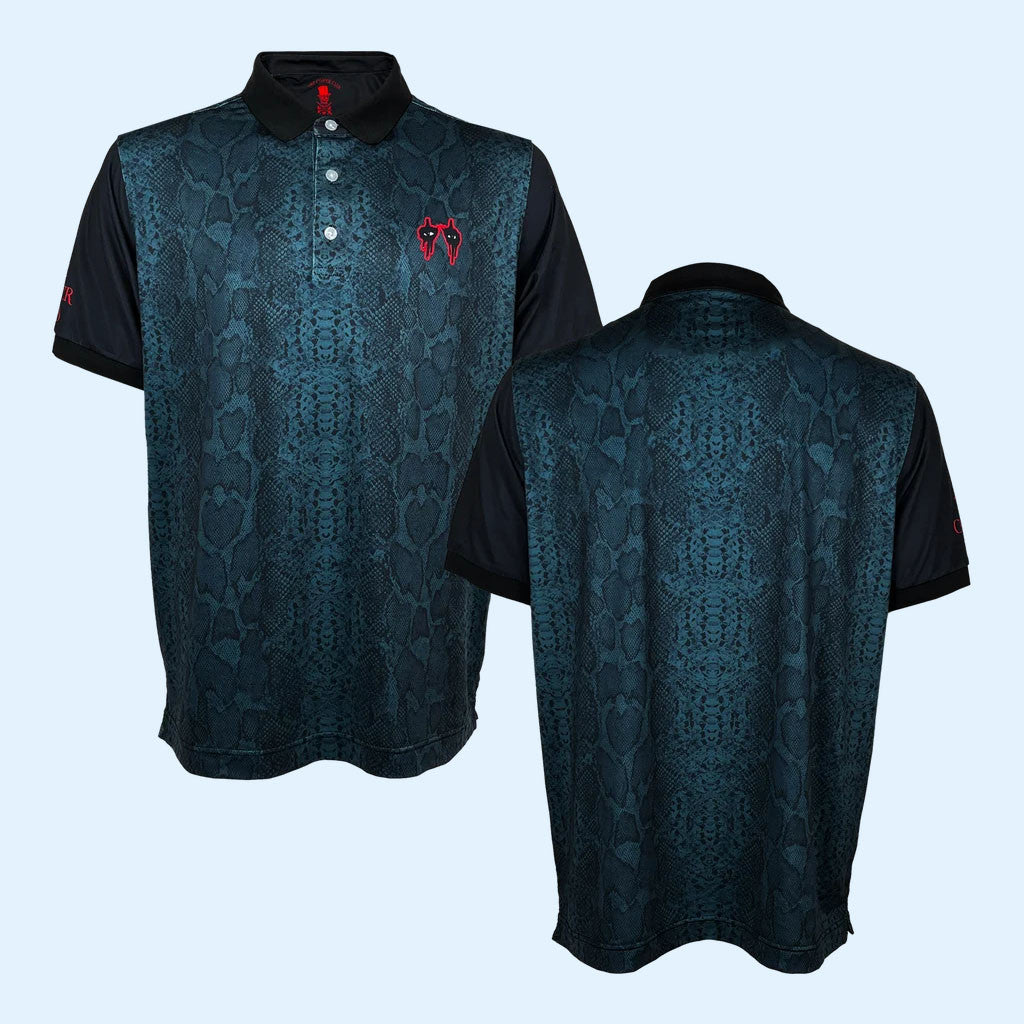 Alice Cooper Merch 2026 The Cooper Club Snake Golf Polo Shirt Gift For Music Lovers