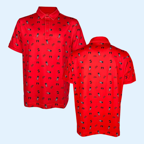Alice Cooper Merch 2026 The Cooper Club Eyes and Skulls Golf Polo Shirt Gift For Dad