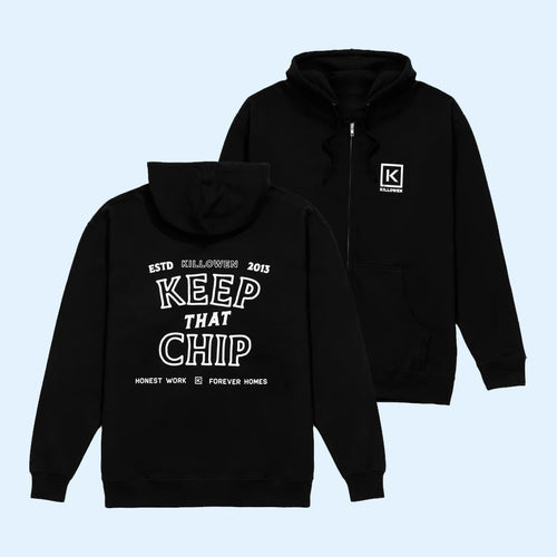 Killowen Construction Merch 2026 Keep That Chip Zip Hoodie Killowen Graphic Hoodie Dad Gifts