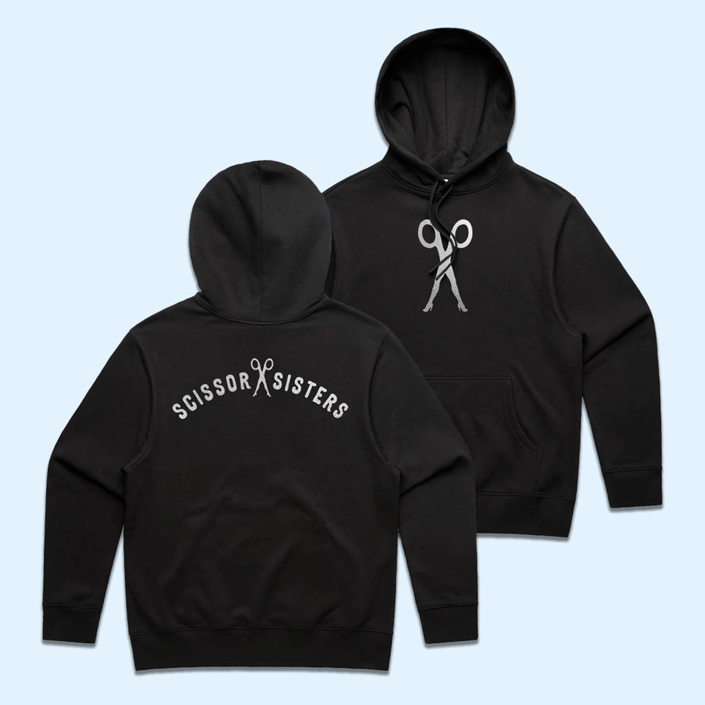 Scissor Sisters Merch 2026 Black Logo Hoodie Scissor Sisters Hoodie Gift For Music Lovers