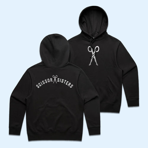 Scissor Sisters Merch 2026 Black Logo Hoodie Scissor Sisters Hoodie Gift For Music Lovers