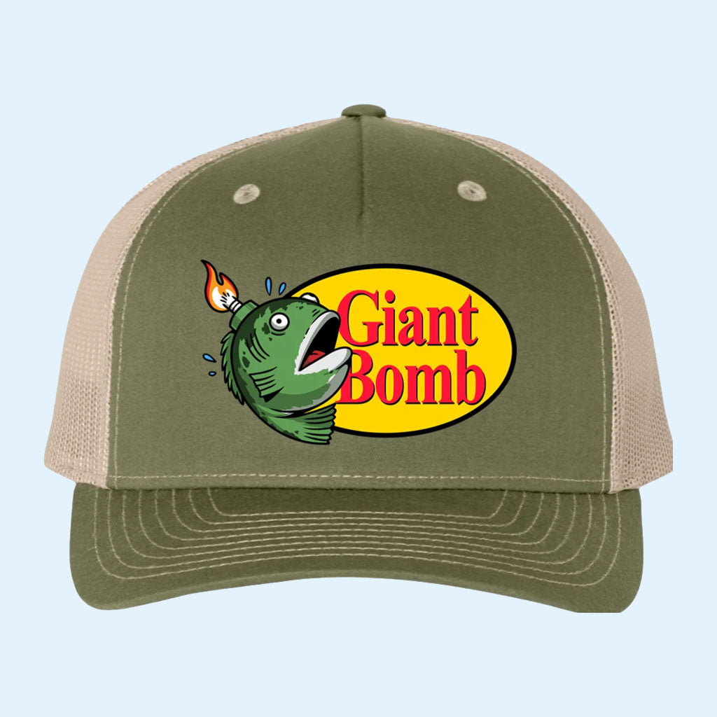 Giant Bomb Merch 2026 Fishing Week Trucker Hat Birthday Ideas For Boyfriend