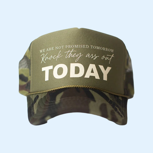 Matt Mathews Merch 2026 Knock They Ass Out Today Trucker Hat MM Hats Collection Cap Fan Gifts