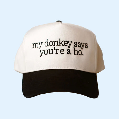 Matt Mathews Merch 2026 My Donkey Says Hat Embroidered MM Hats Collection Present For Fans