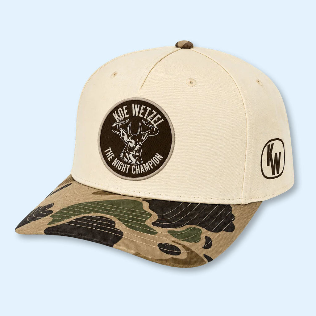 Koe Wetzel Merch 2026 The Night Champion Camo Hat Present Ideas For Music Lovers