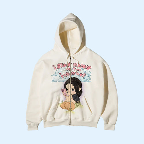 Julia Wolf Merch 2026 I Stalk Myself On The Internet Zip Hoodie Birthday Gift For Her