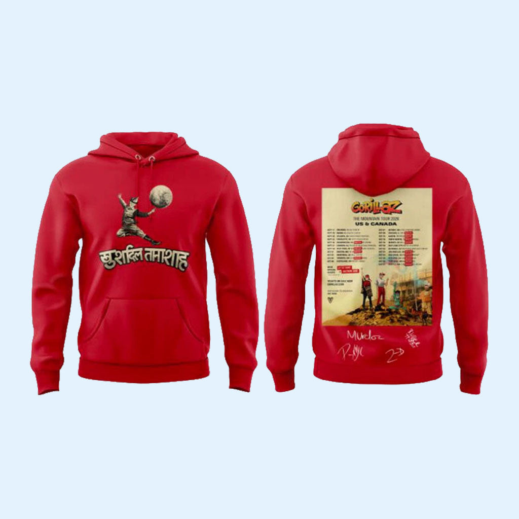 Gorillaz Merch 2026 Gorillaz North American Mountain Tour Dates Hoodie Gift For Music Fans