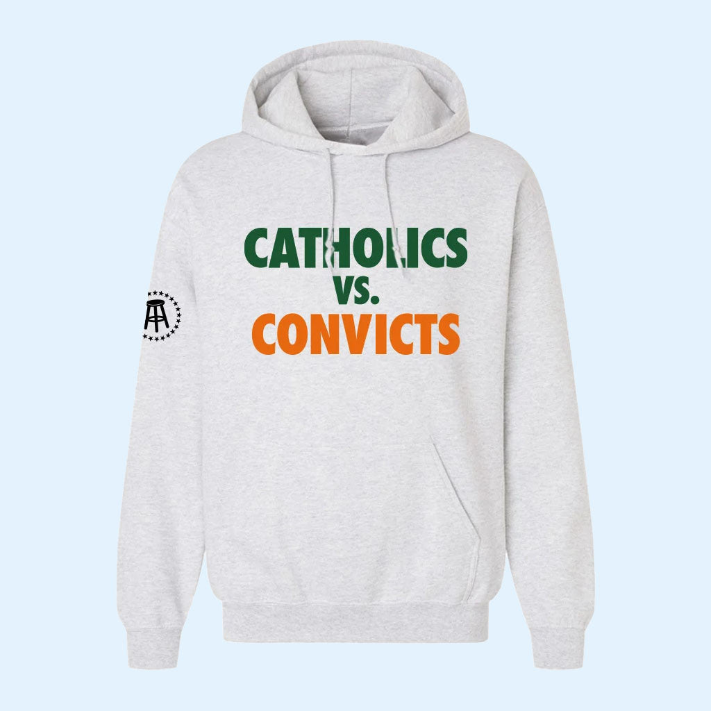 Catholics Vs Convicts Hoodie Notre Dame Vs Miami Game Day Hoodie Gift For Football Fans